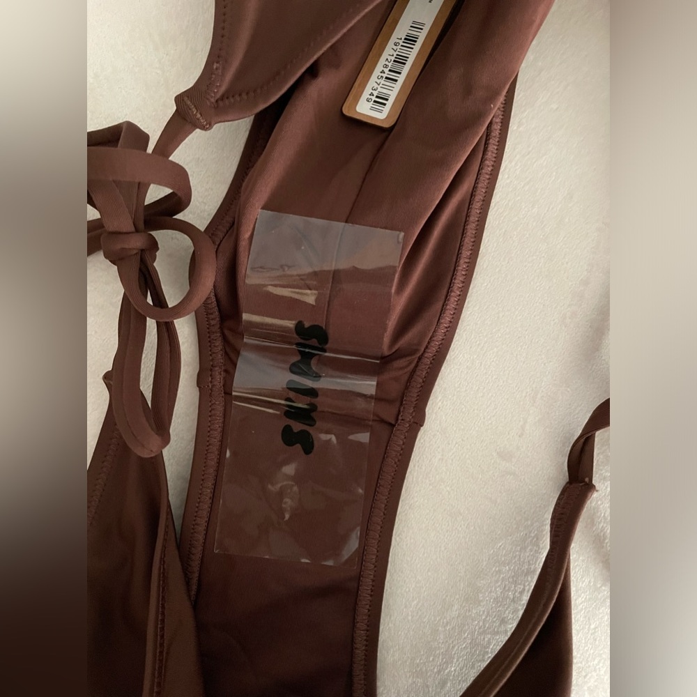 NWT Skims Two Piece Swimsuit Bikini Top & Bottom Cocoa Color Size 2X - Picture 7 of 12